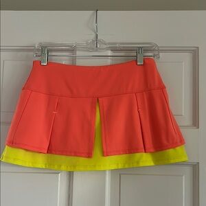 Colorful Skort with Pleated Design